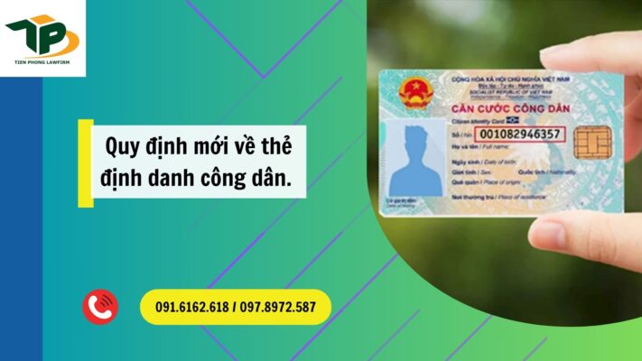 Quy định mới về thẻ định danh công dân