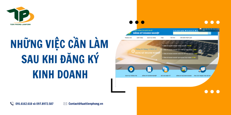 05 việc cần làm sau khi đăng ký kinh doanh