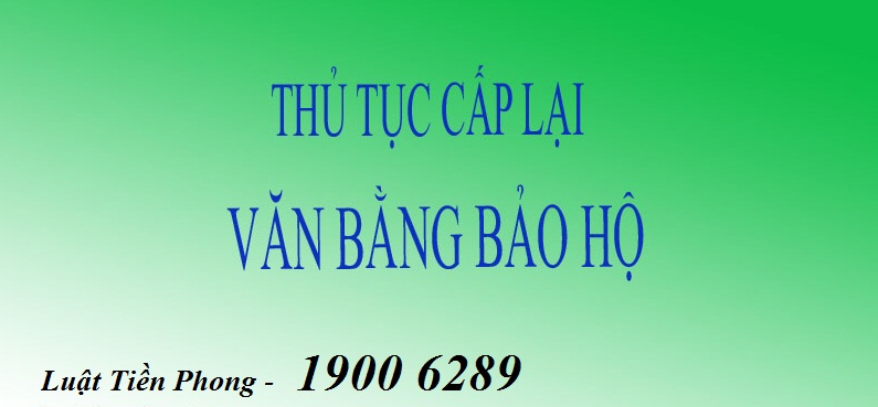 Thủ tục xin cấp lại văn bằng bảo hộ khi bị mất