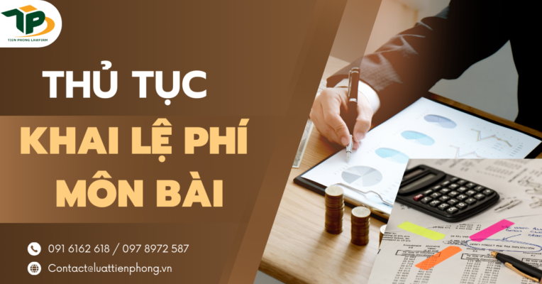 Thủ tục khai lệ phí môn bài