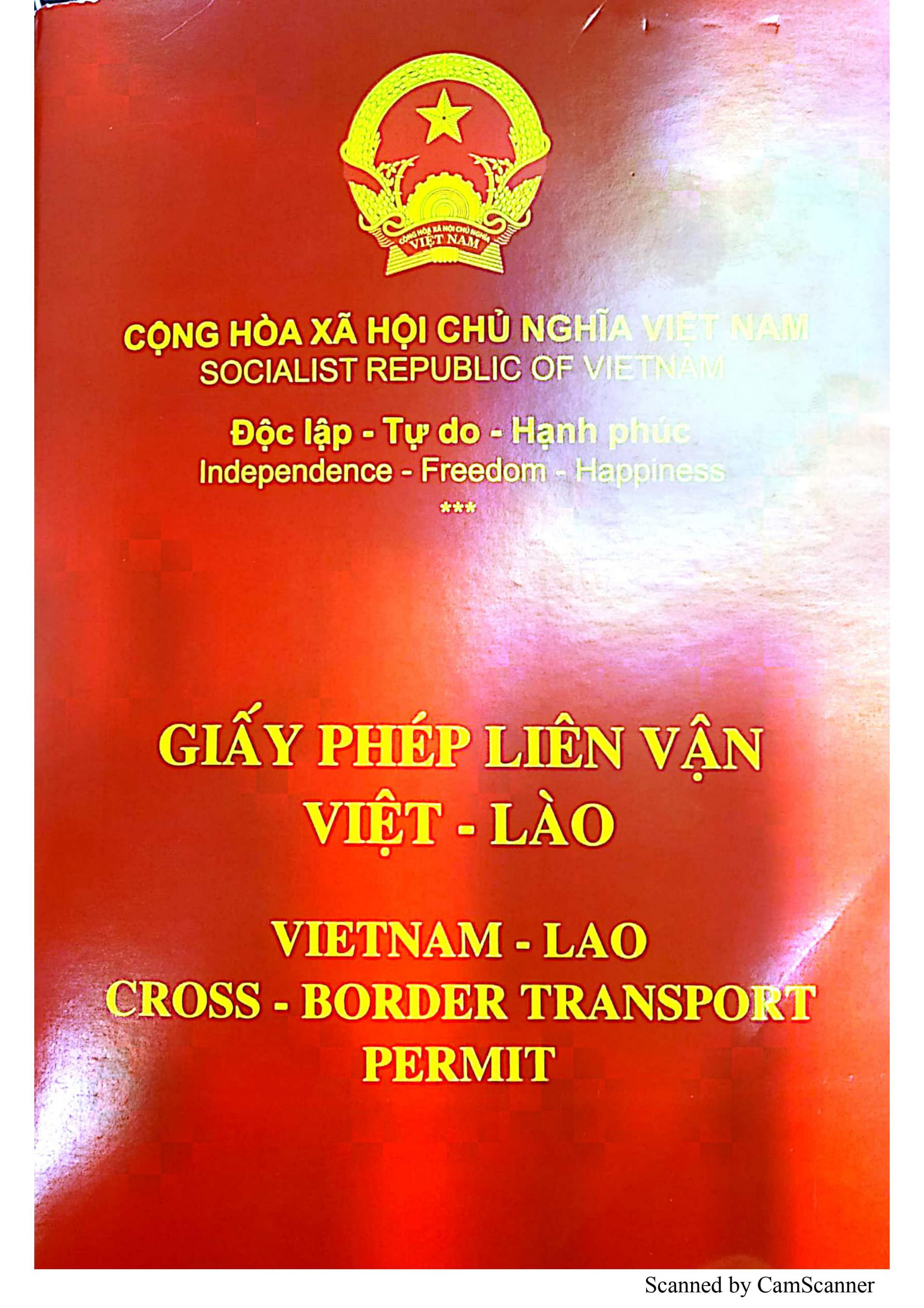 Thủ tục cấp Giấy phép Liên vận Việt Lào
