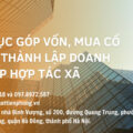 Thủ tục góp vốn, mua cổ phần, thành lập doanh nghiệp hợp tác xã