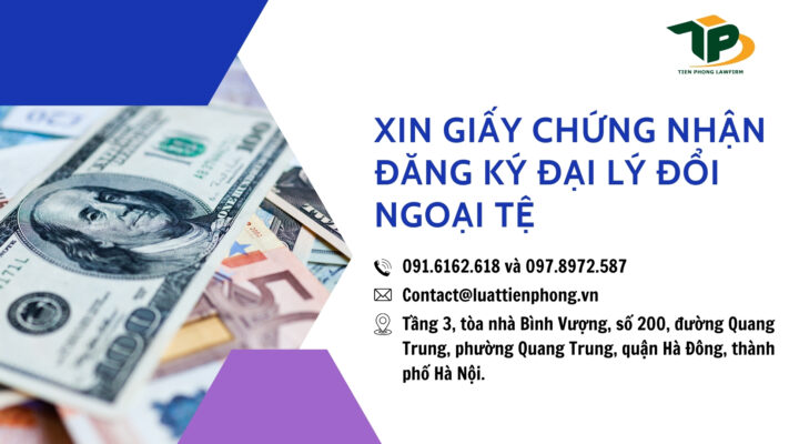 Xin giấy chứng nhận đăng ký đại lý đổi ngoại tệ