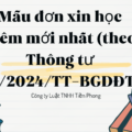 Mẫu đơn xin học thêm mới nhất (theo Thông tư 29/2024/TT-BGDĐT)