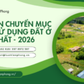 Luật Tiền Phong tư vấn chuyển đổi mục đích sử dụng đất 2026